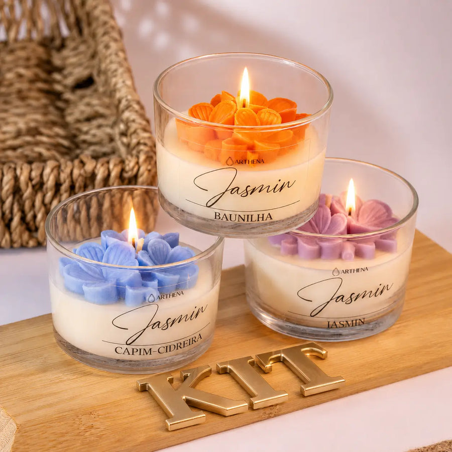 Kit 3 Velas Jasmin